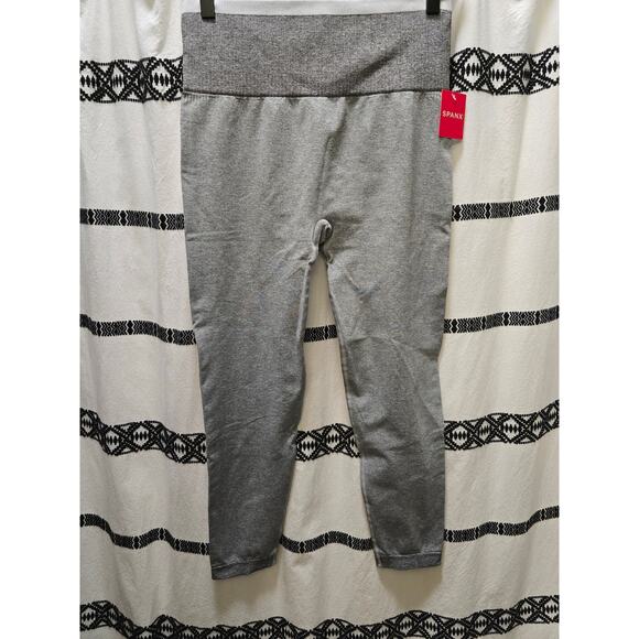NWT Spanx spacedye cloudy grey seamless sculpt legging large - Picture 1 of 12